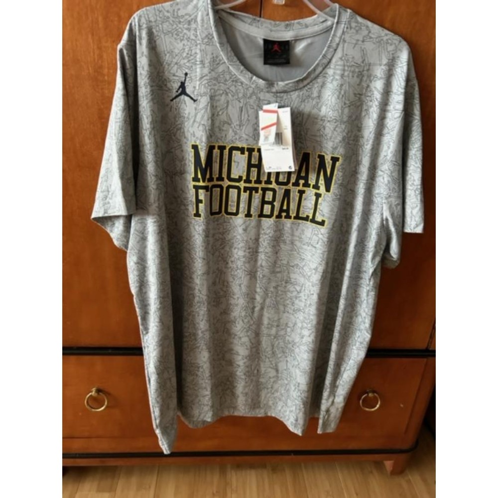 NWT Jordan Jumpman DriFit UM Football Shirt -  XXL